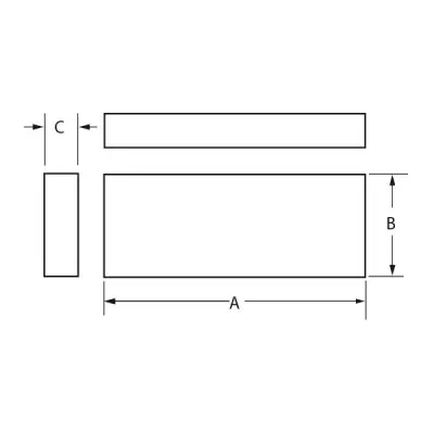 BLK Silicone Block | Rectangular Carving Block – Clear