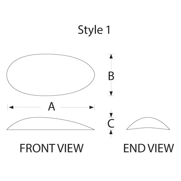 CCB1 Biceps İmplantı | Contoured Carving Block – Style 1 (Smooth)