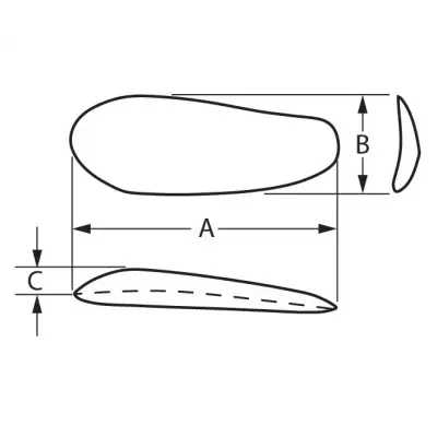 CCB7 Carlsen Bacak-Calf İmplant | ContourFlex™ Calf - Carlsen Style (Smooth or Textured)